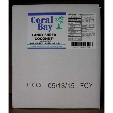 CORAL BAY Coral Bay Fancy Shred Coconut 10lbs CB017